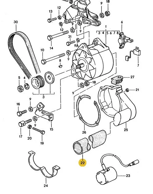 ACH-SILICONE - Alternator Cooling Hose - Silicone