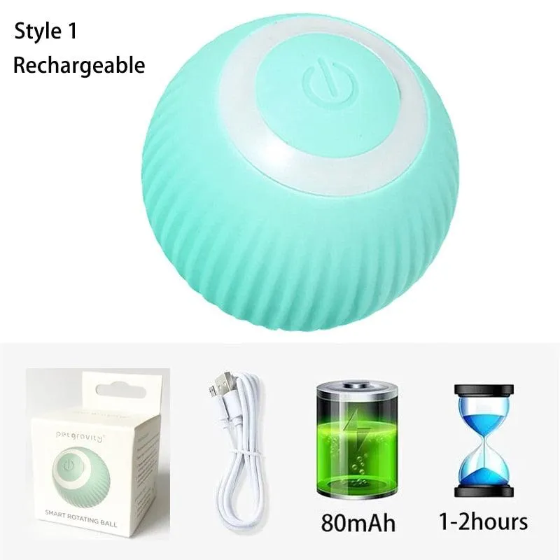Automated Rolling Ball Cat Toy for Engaging Indoor Fun and Exercise