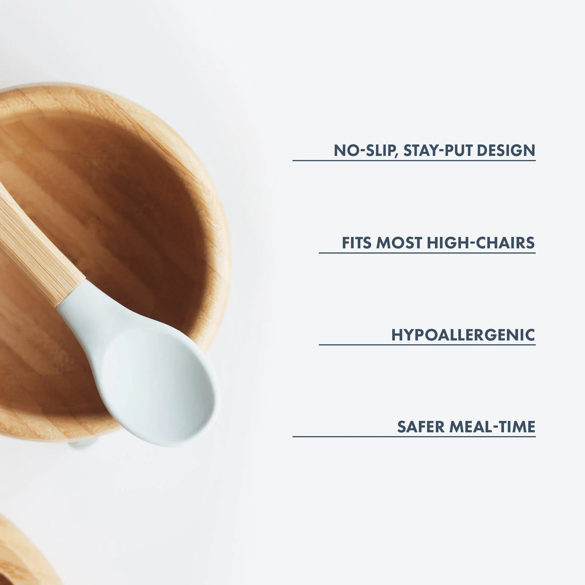 Avanchy Bamboo Suction Baby Bowl   Spoon - Green
