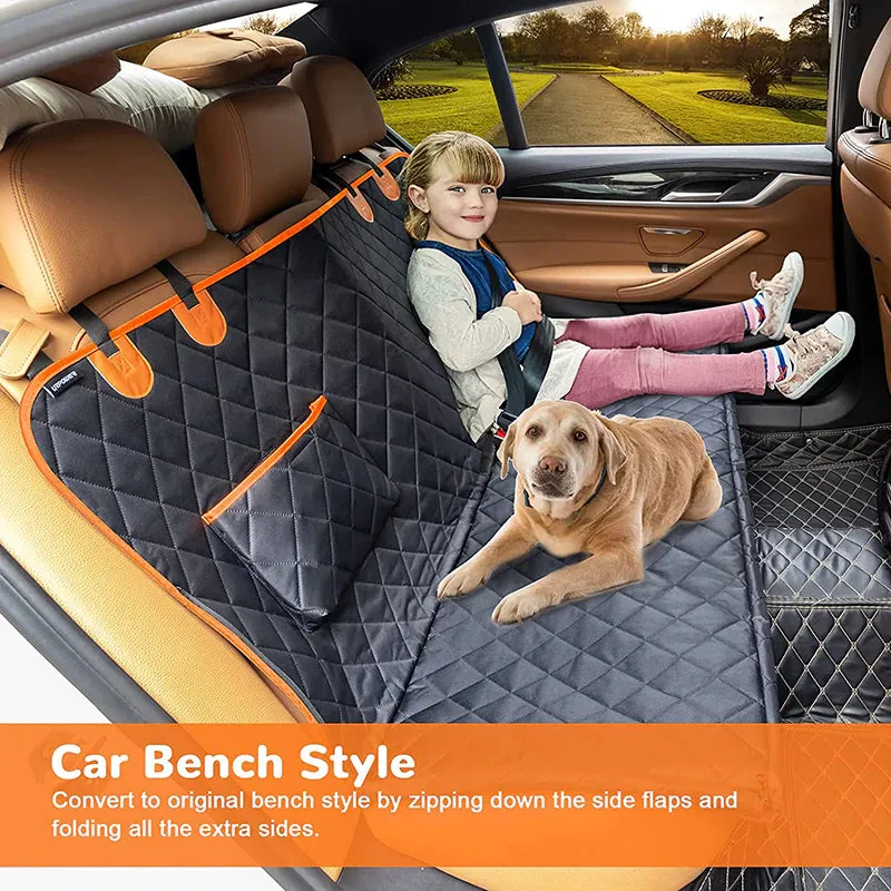 Benepaw Dog Car Seat Cover Waterproof Heavy Duty Scratch Proof Nonslip Durable Soft Pet Seat Cover Hammock for Cars Trucks Suvs