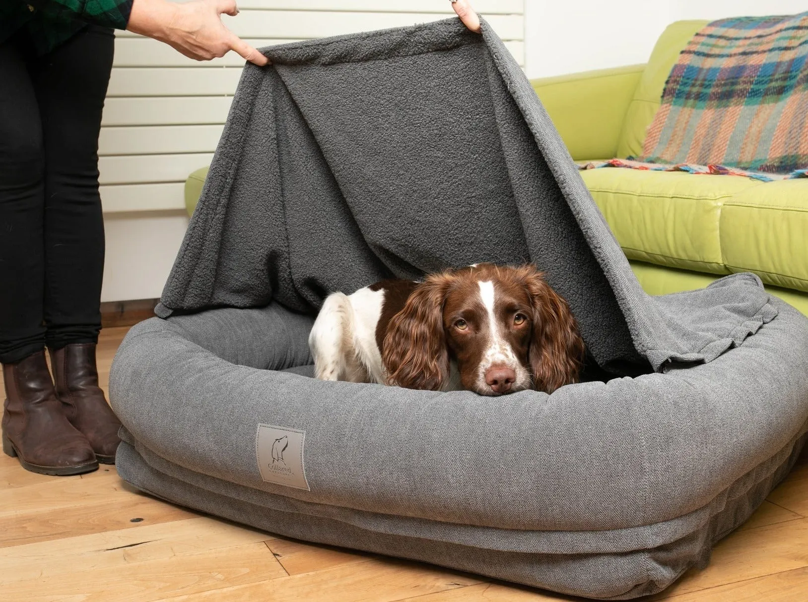 Bolster Bed Grey