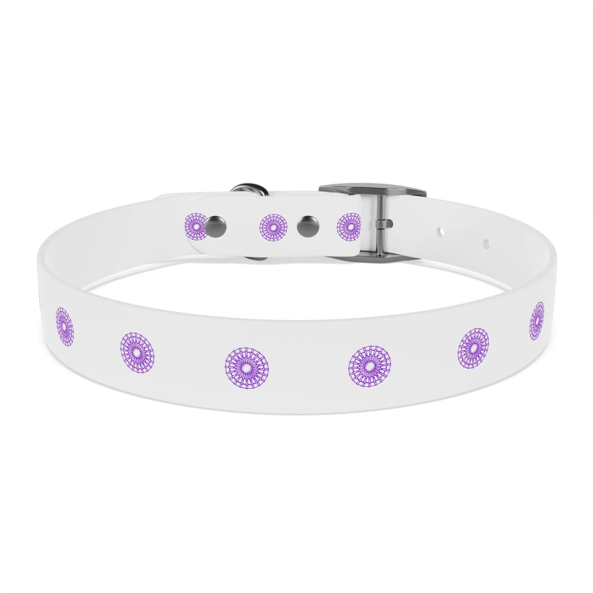 Born Mystics White and Purple Dog Collar