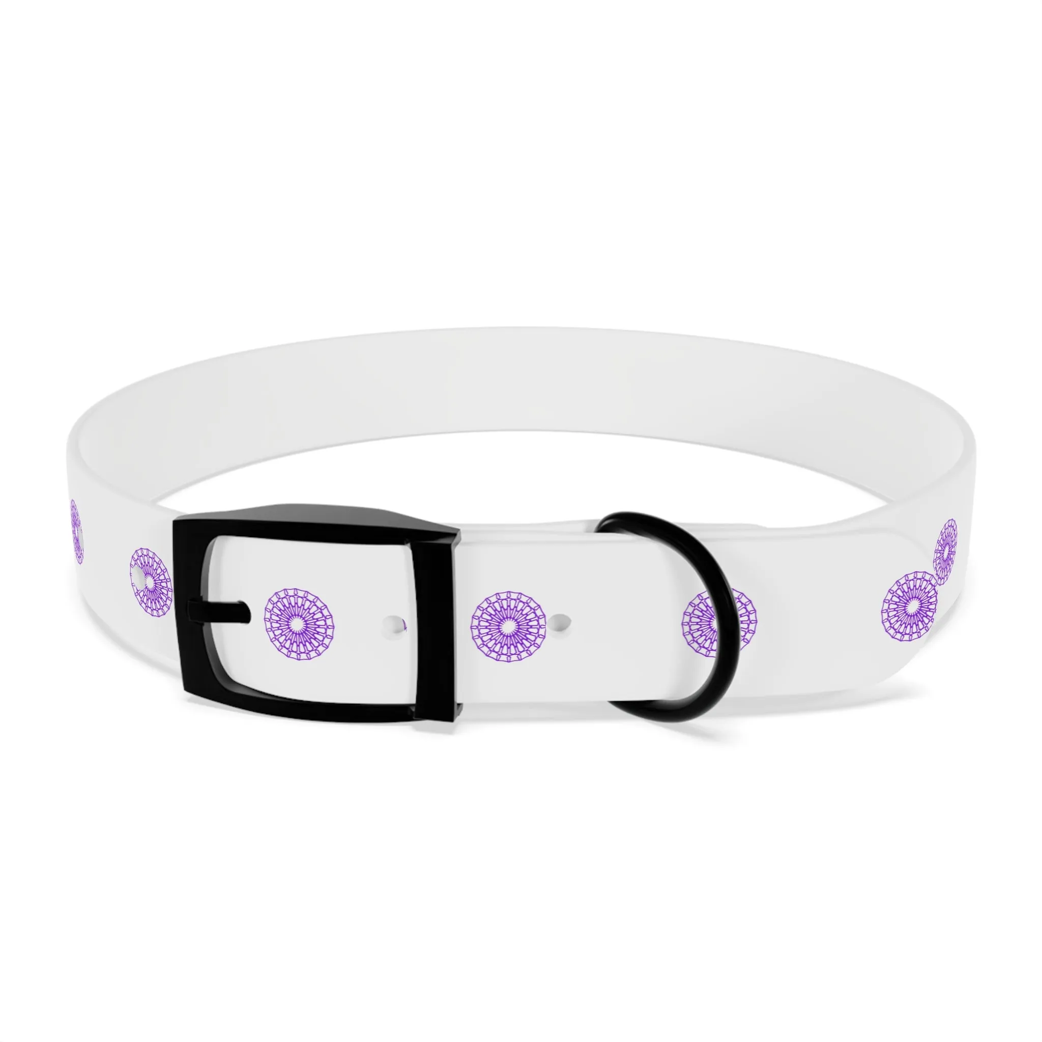 Born Mystics White and Purple Dog Collar