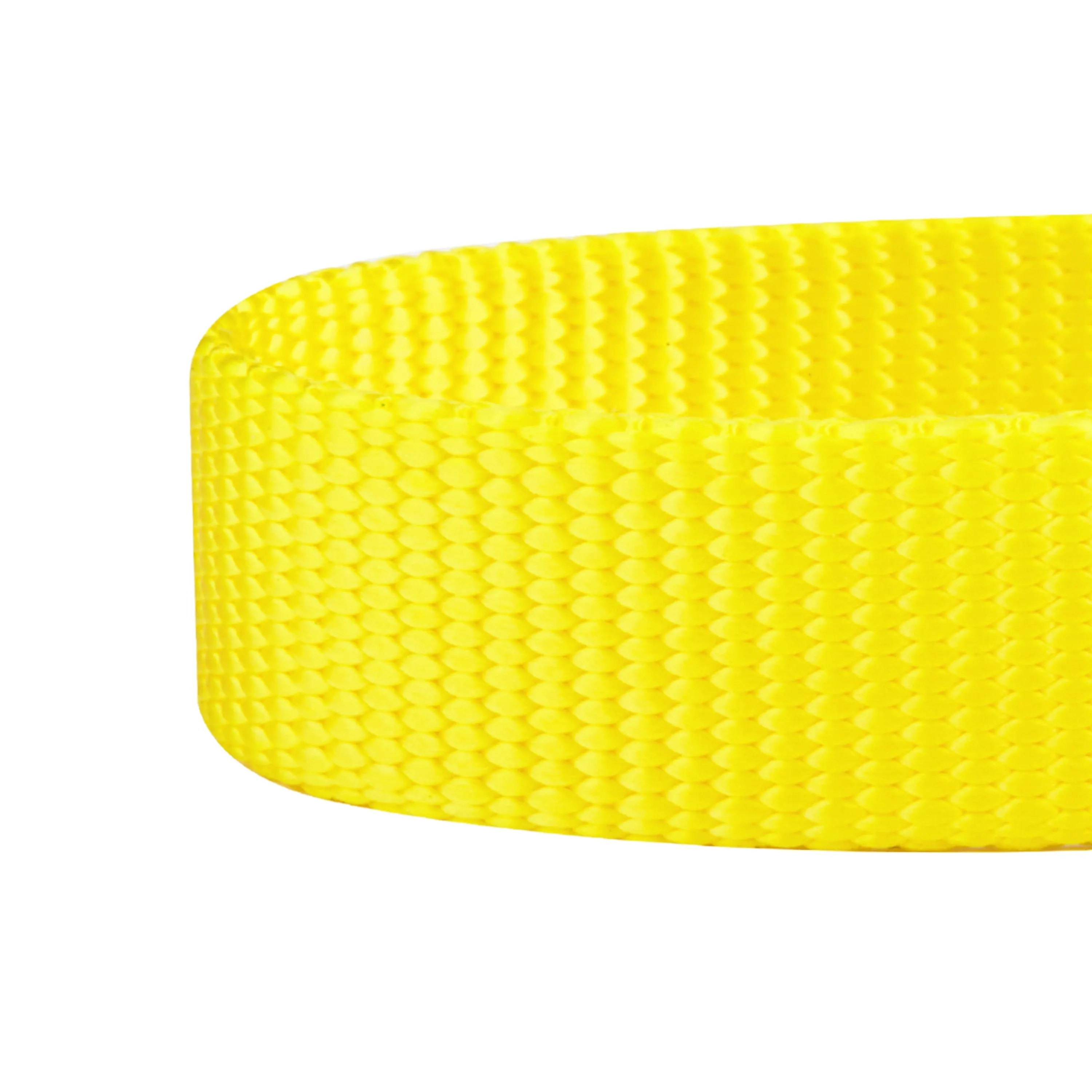 Classic Solid Color Adjustable Dog Collar, Yellow/Orange