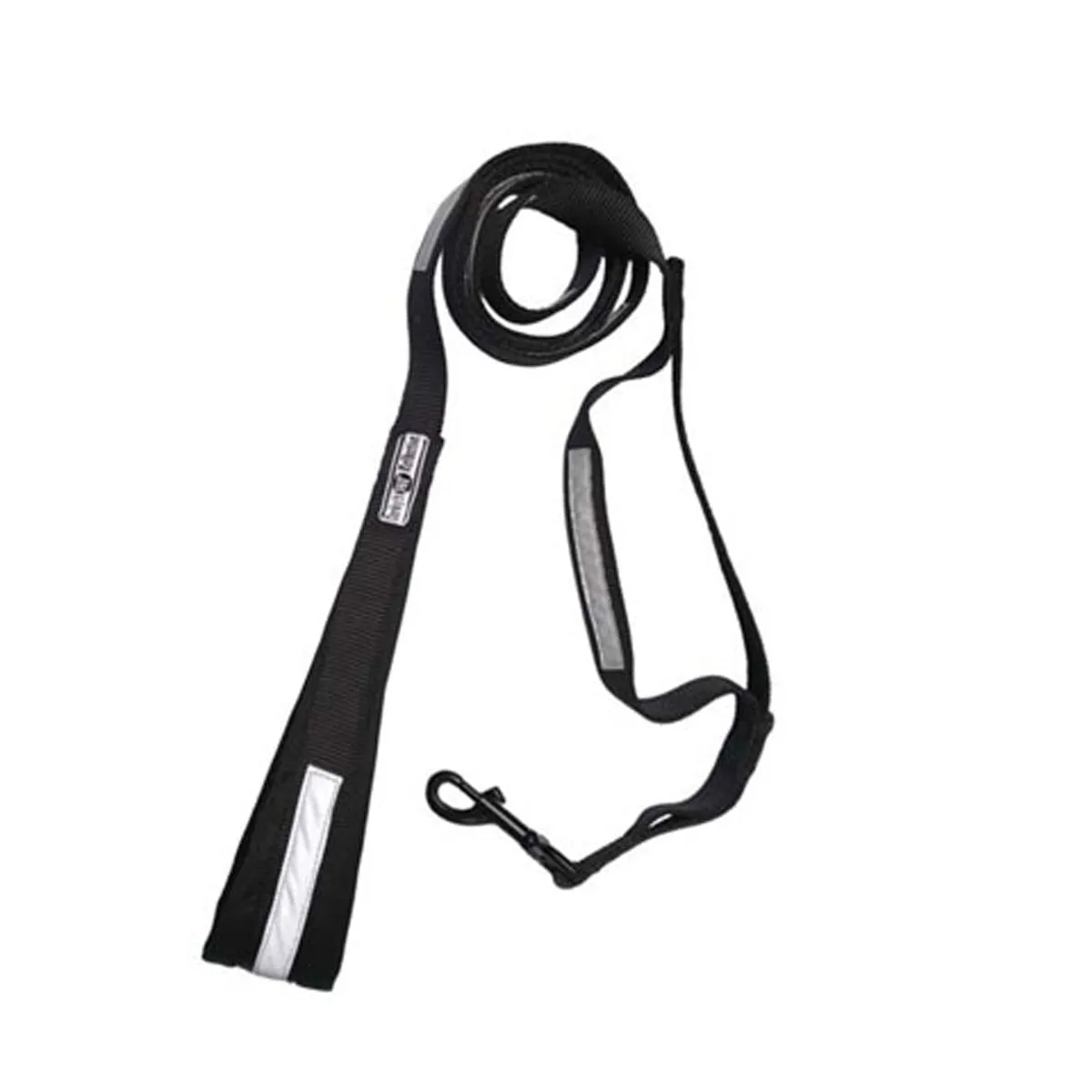 Corky's Reflective Dog Leash Safe Black 6'