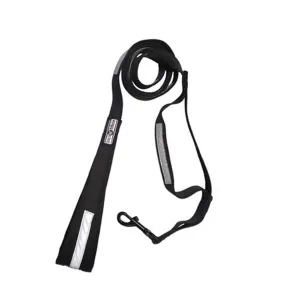 Corky's Reflective Dog Leash Safe Black 6'