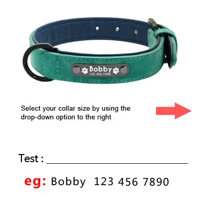 Custom Dog Collars Leather Personalized