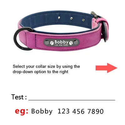 Custom Dog Collars Leather Personalized