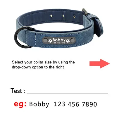 Custom Dog Collars Leather Personalized