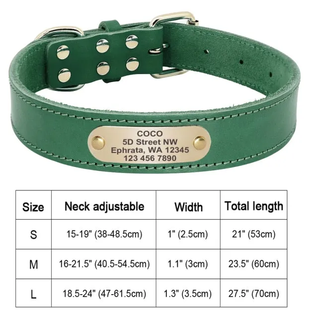 Custom Engraved Pet ID Tag Collars