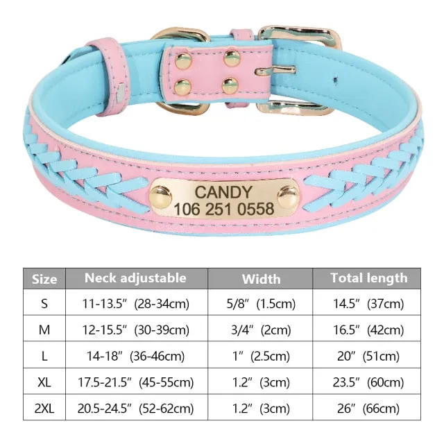 Custom Engraved Pet ID Tag Collars