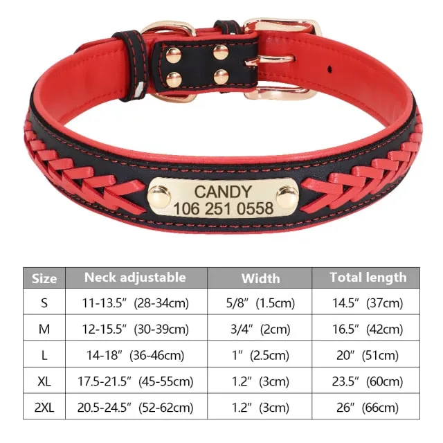 Custom Engraved Pet ID Tag Collars