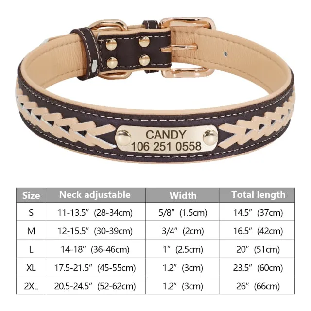 Custom Engraved Pet ID Tag Collars