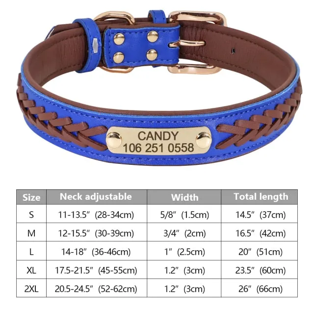 Custom Engraved Pet ID Tag Collars