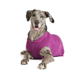 Gold Paw Stretch Fleece Dog Coat - Eggplant