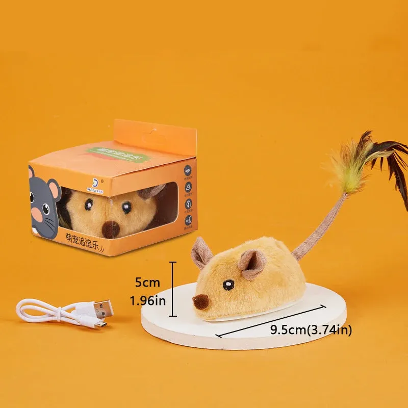 Interactive USB Charging Electric Mouse Toy
