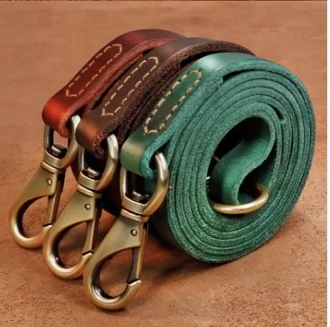 Leather Dog Collar Free Engraving Personalized Leather Collar
