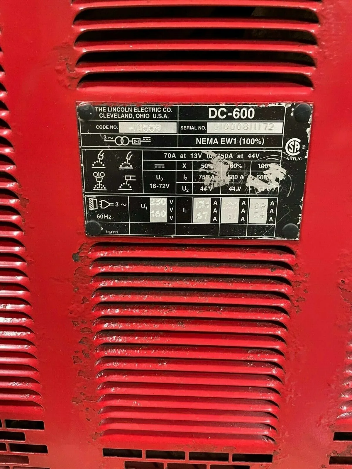 Lincoln Electric DC-600 Stick Welder