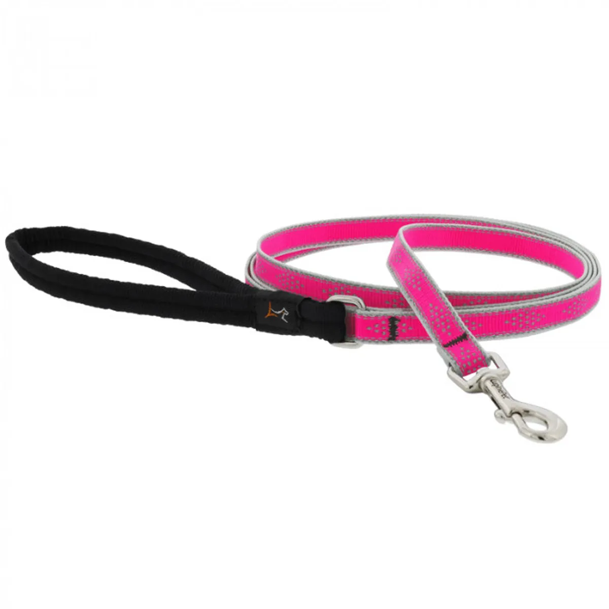 Lupine Dog Leash 1/2" Width x 6' Length High Lights Pink Diamond