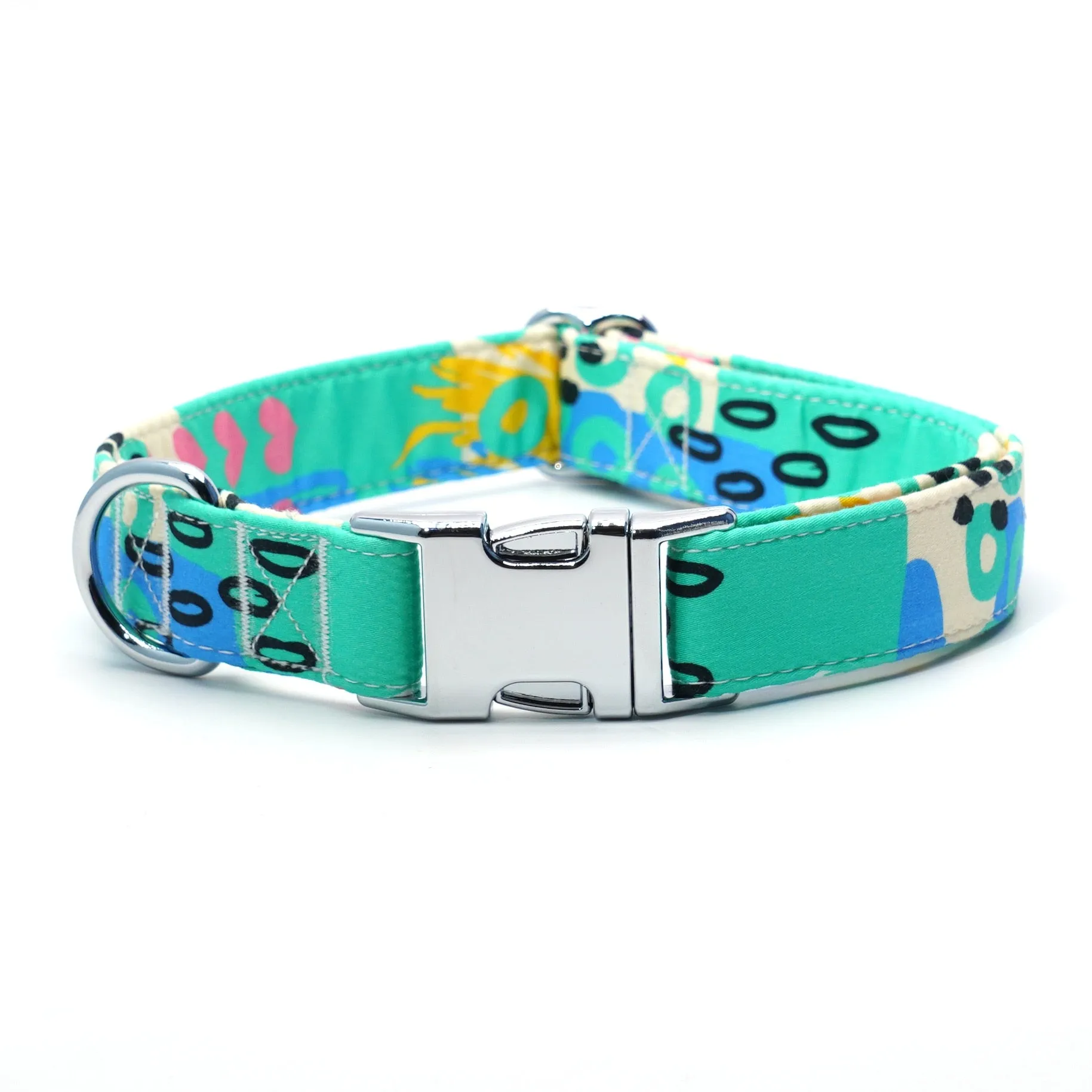 Magic Green Bow Dog Collar | Personalized Collar And Leash