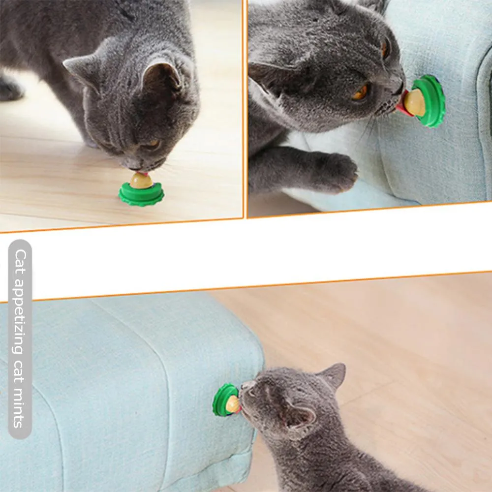 MerryBIY 1PC Healthy Cat Snacks Catnip Sugar Candy Licking Nutrition Gel Energy Ball Toy for Cats Kittens Cat Product