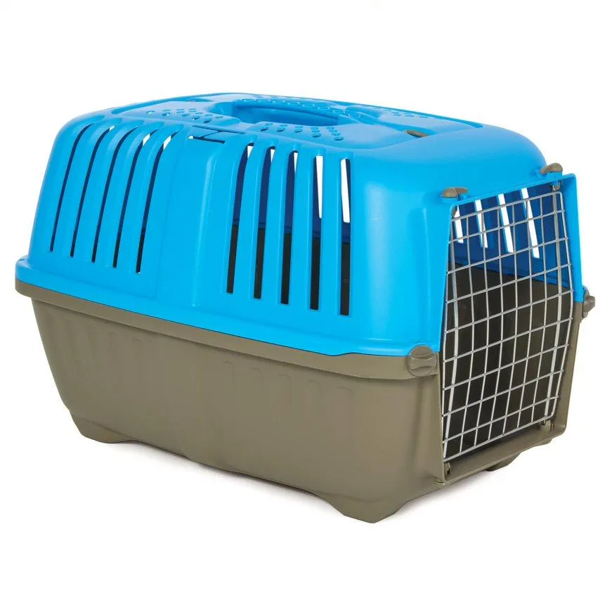 Midwest Spree Hard-Sided Travel Cat and Dog Kennel Carrier - Blue - 24" X 15.5" X 15" Inches