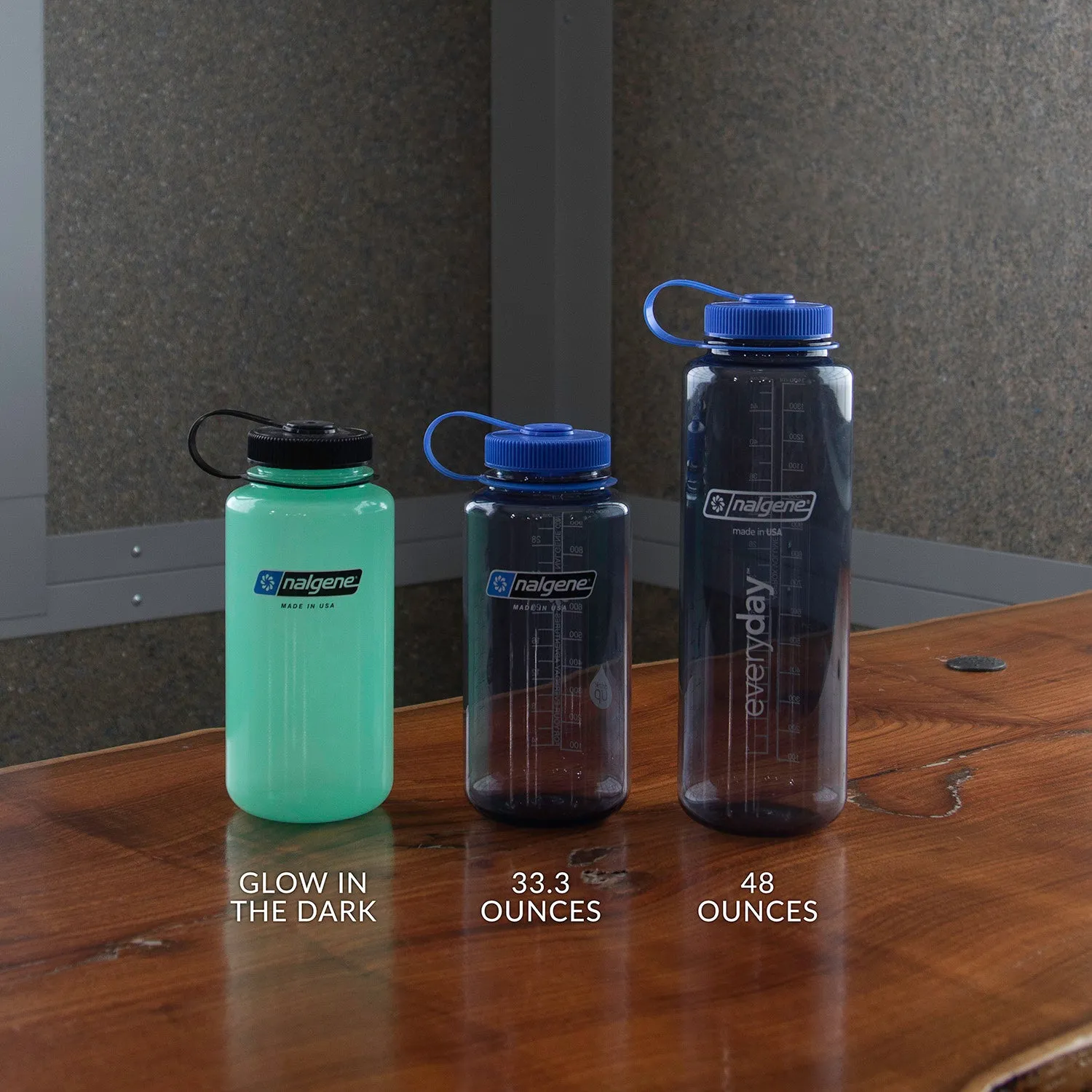 Nalgene Glows Green Water Bottle
