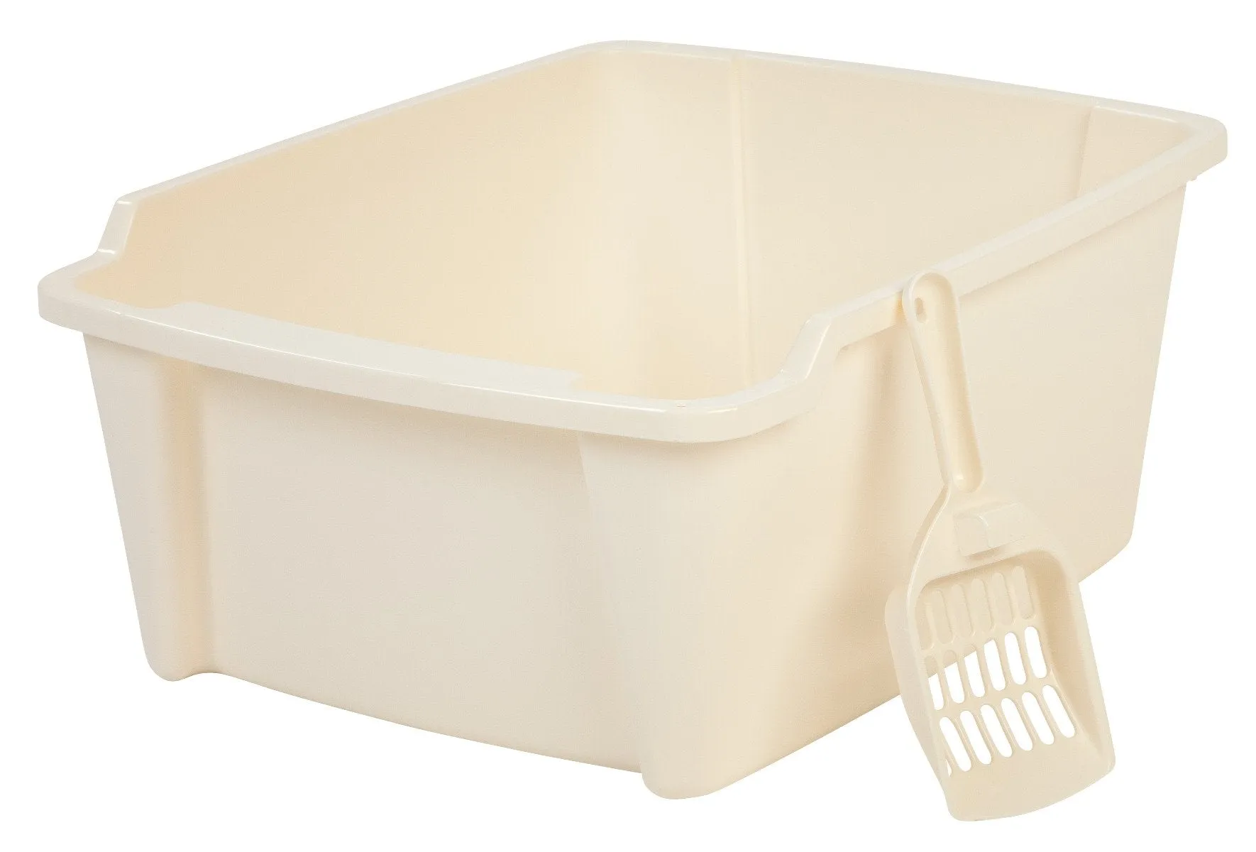 Open-Top Cat Litter Pan - High Sided