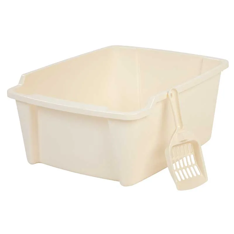 Open-Top Cat Litter Pan - High Sided