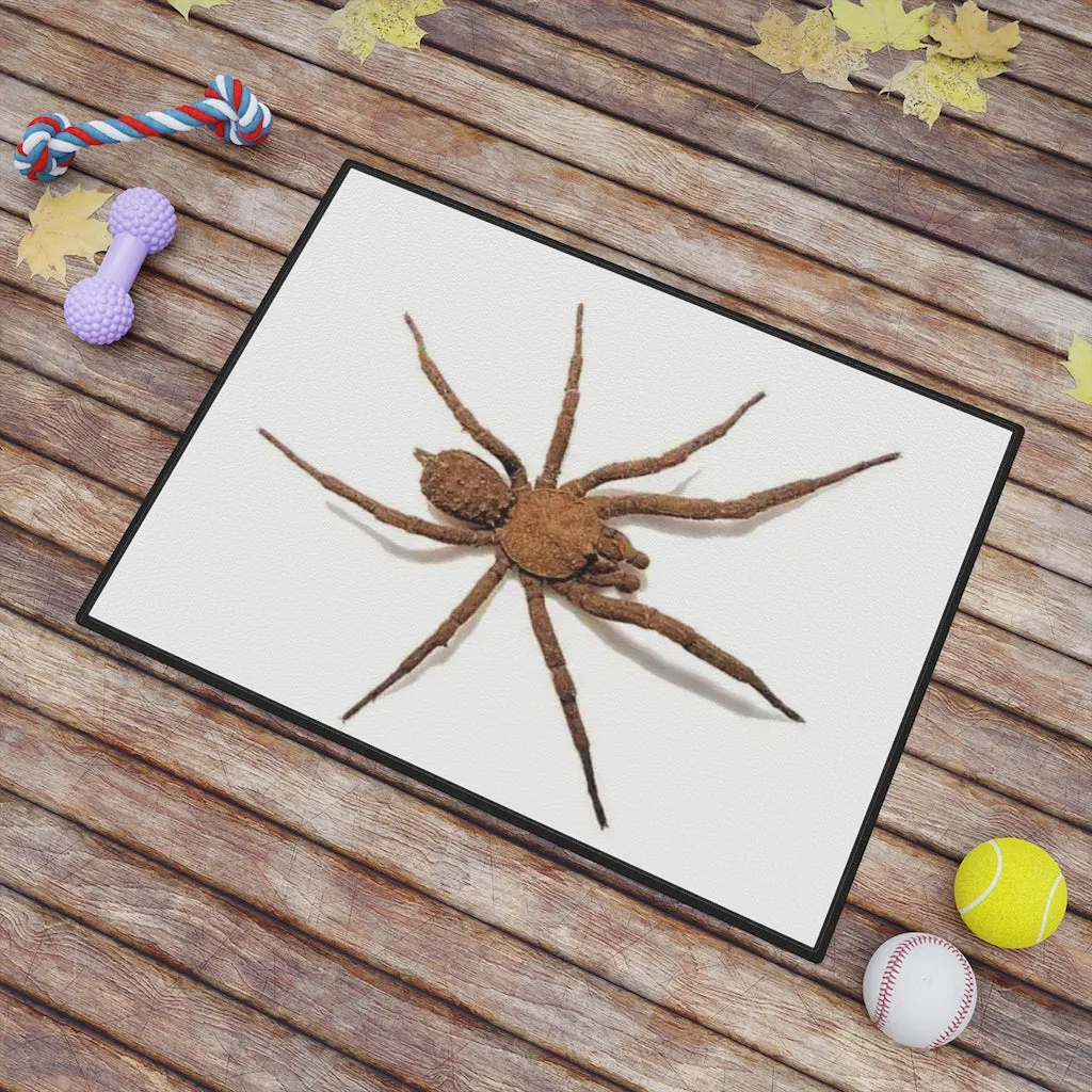 Pet Mat (18" x 24") AL BLUE DESIGNED BROWN SPIDER