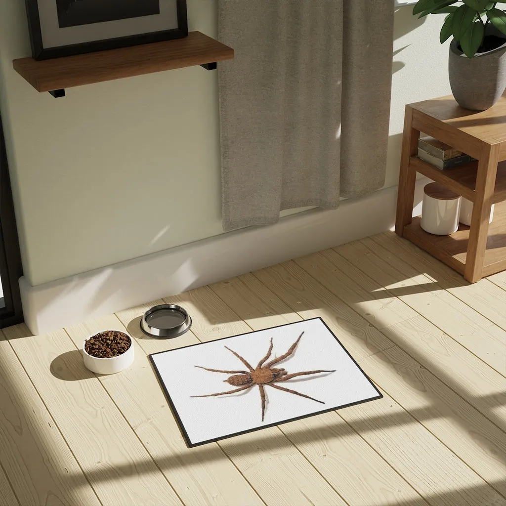Pet Mat (18" x 24") AL BLUE DESIGNED BROWN SPIDER