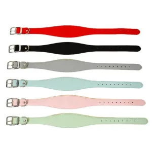 Premium Leather Dog Collar for Sighthounds and Dachshunds