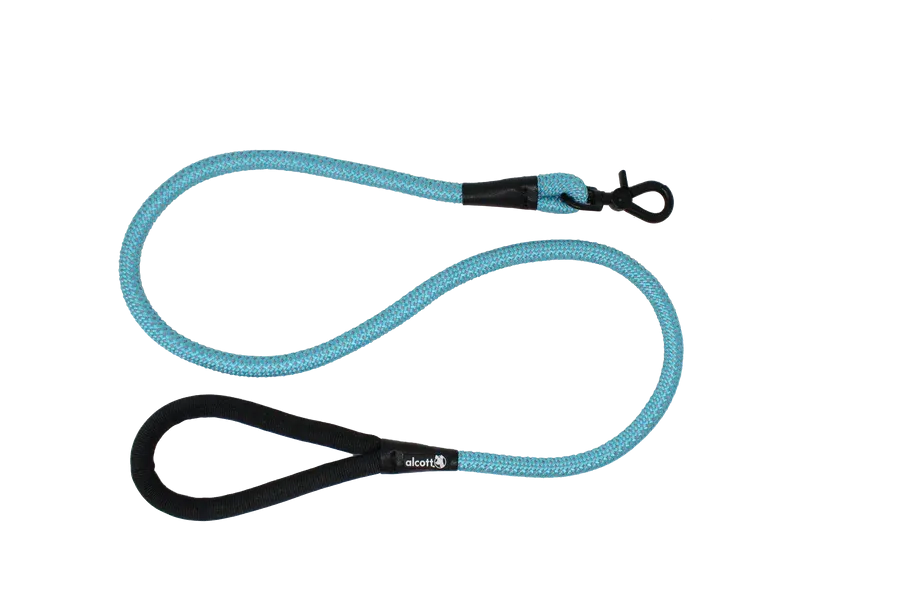 Rope Leash With Reflective Stitching