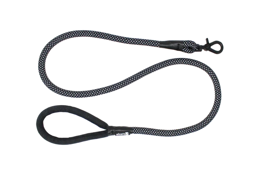 Rope Leash With Reflective Stitching