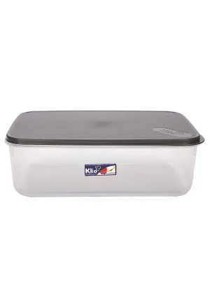 Storage Food Keeper Rectangle with Cover - XL Gray