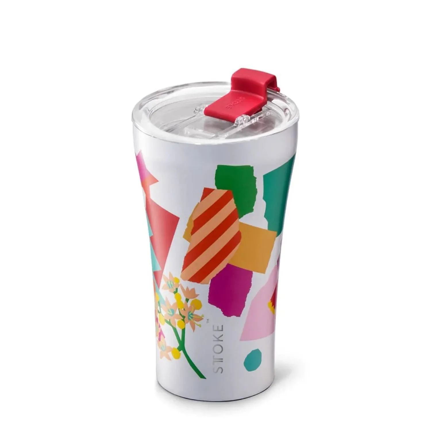 STTOKE Leah Summer Blooms Leakproof Ceramic Insulated Cup